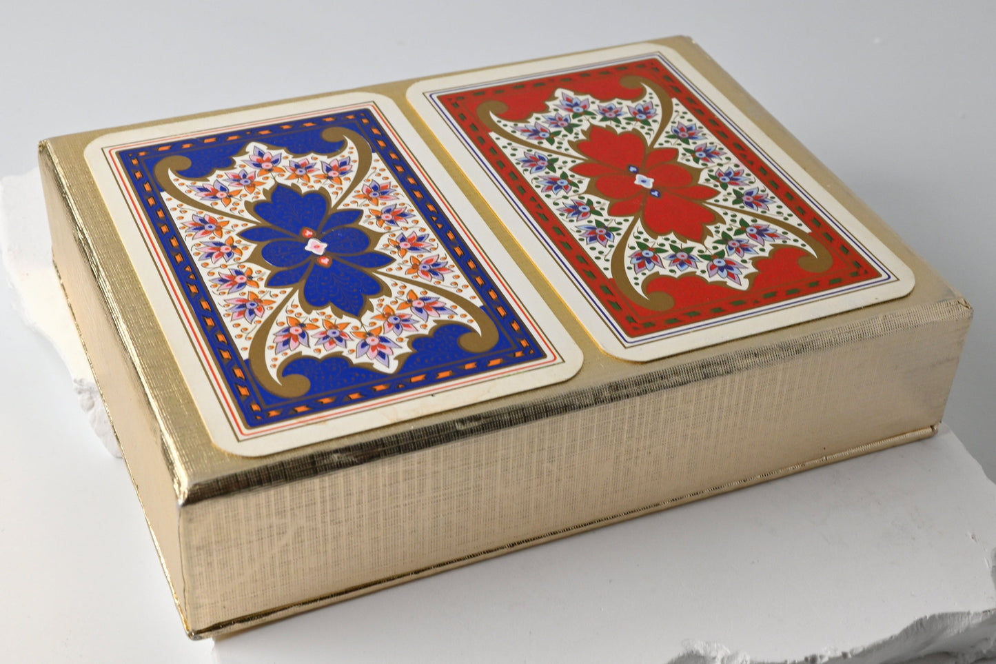 Rummy Playing Cards – Altenburg Stralsunder Original, Linen Box, suitable for Poker, Bridge, Canasta, Whist, One of a Kind – 1970s