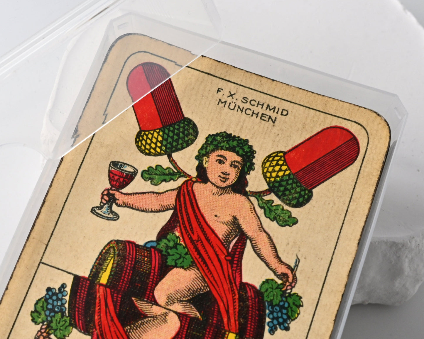 Skat Deck – F.X. Schmid Munich, German-Suited Preußisches Doppelbild, Single Piece – 1930s