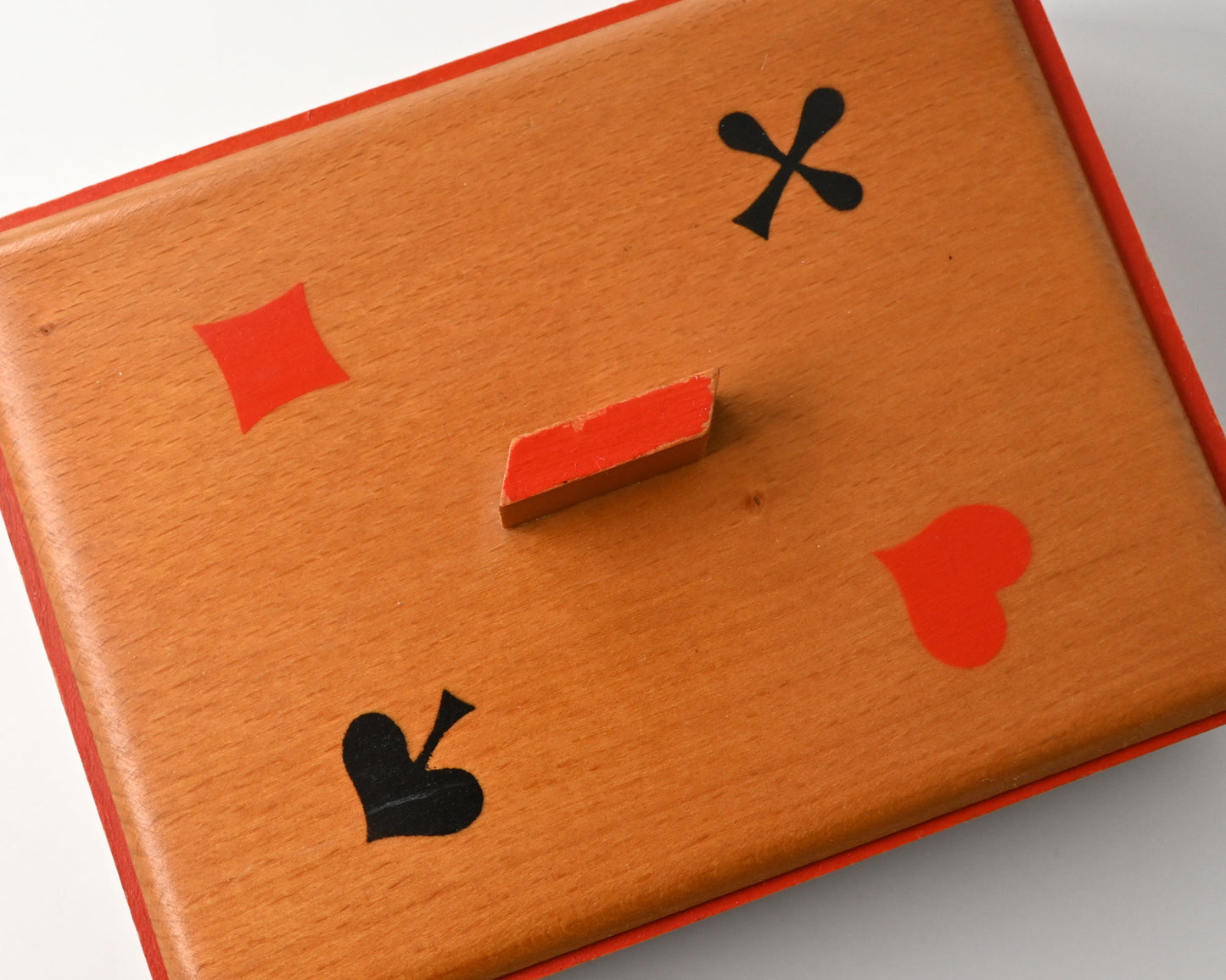 Vintage Playing Cards in Wooden Box, Altenburg DDR, Double Deck with 6 Jokers, Rummy, Canasta, Poker, Bridge, One of a Kind – 1970s