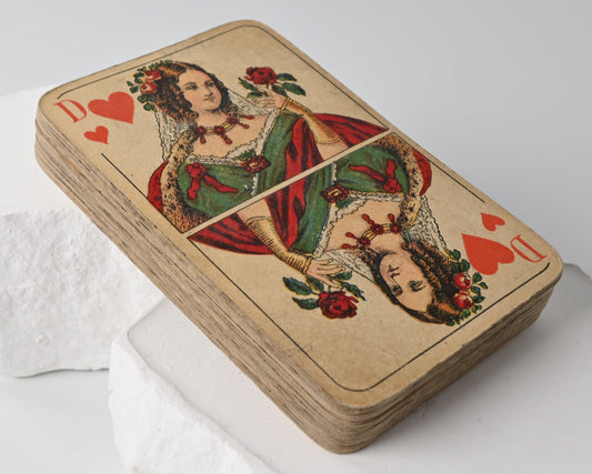 Skatspiel – Stralsunder Spielkarten-Fabriken, französisches Blatt, Reklame „Sefer Pascha Cigarettes“, Einzelstück – 1880er Jahre