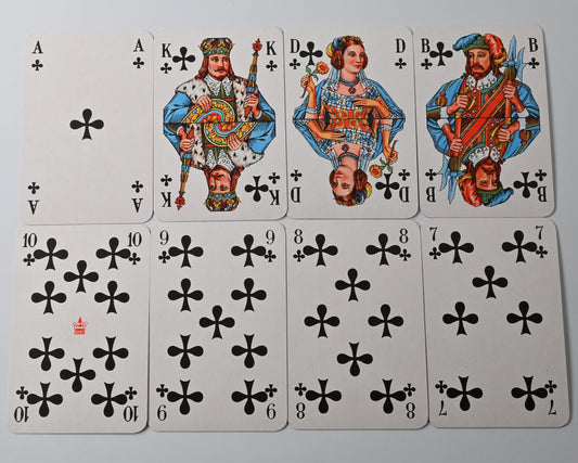 Skatspiel – Altenburger Spielkartenfabrik DDR, Design 9R, französisches Blatt, 1970er Jahre