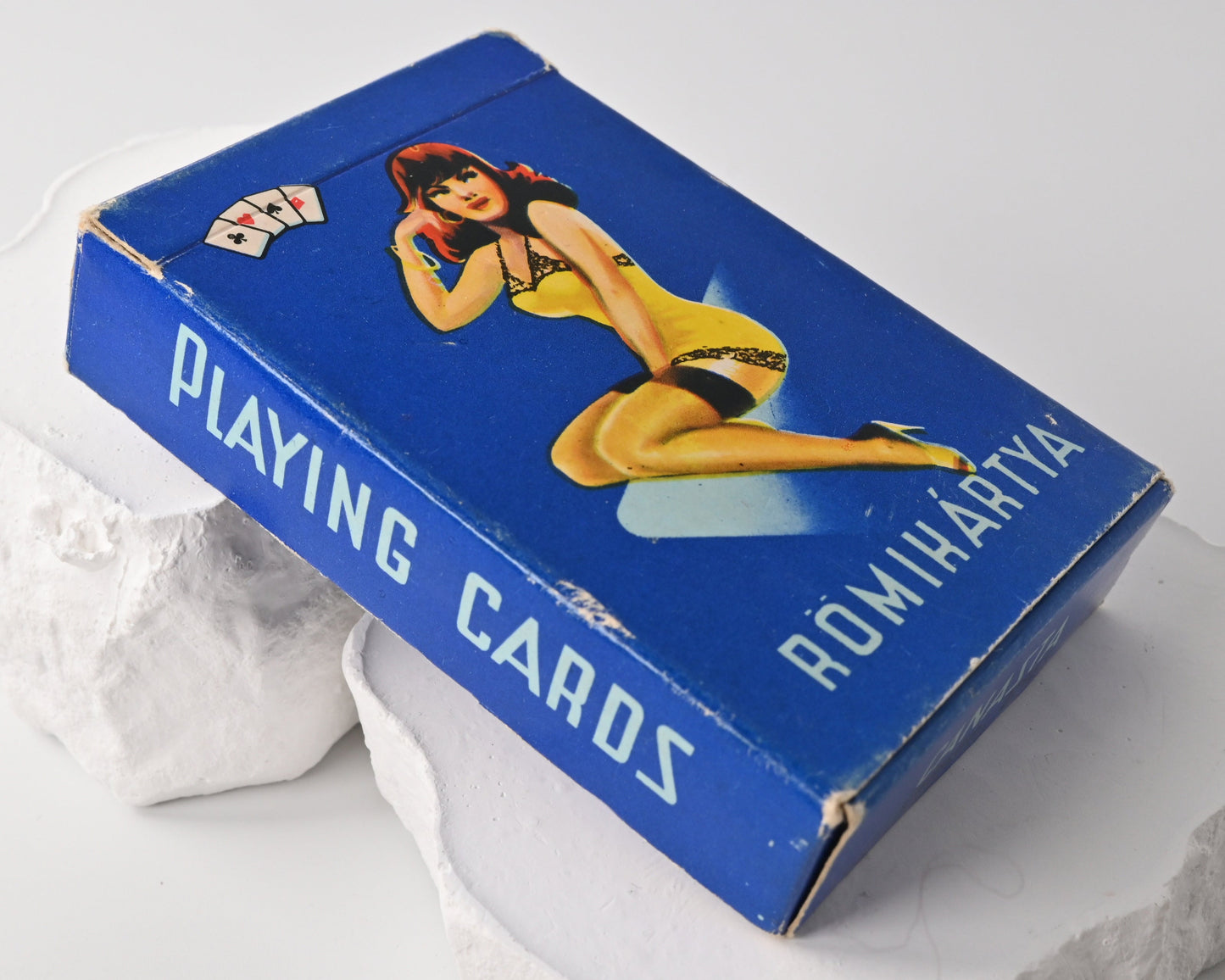 Pin Up Kartenspiel, Piatnik Budapest, Baby Dolls Sweetheart Motiv, Rommé, Bridge, Poker, Canasta, Sammlerstück, 1970er Jahre