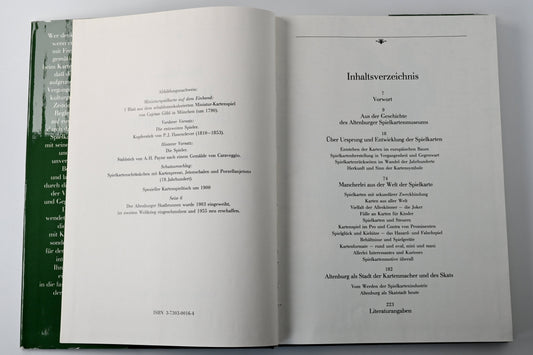 Spielkarten Buch DDR – „Rund um die Spielkarte“, Nachschlagewerk & Ratgeber, Hardcover, Einzelstück – 1980er Jahre