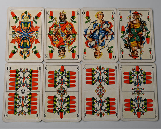 Altenburger Spielkarten – Skat 100 Kristall – Erste Ausgabe von Walter Krauß – nur ca. 1,5 Jahre produziert – aus dem Jahr 1964 – Einzelstück