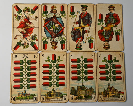 Skat – Altenburger Salon-Karte Nr. 200, Preußisches Doppelbild – 1930er Jahre – Einzelstück