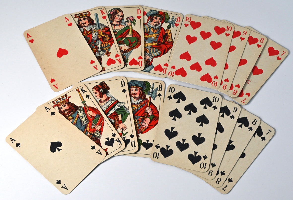 Skatspiel, Skat Karte Nr. 88, Altenburger Spielkarten, französisches Blatt, Einzelstück,  1940er Jahre