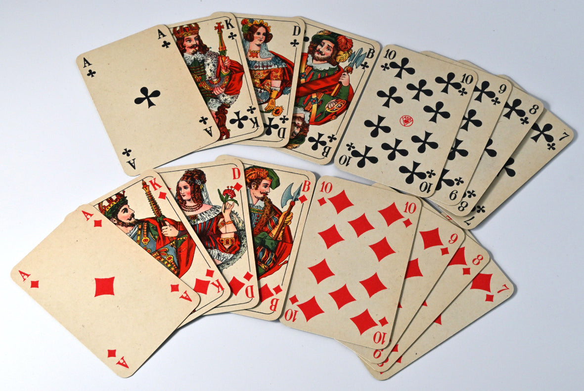 Skatspiel, Skat Karte Nr. 88, Altenburger Spielkarten, französisches Blatt, Einzelstück,  1940er Jahre