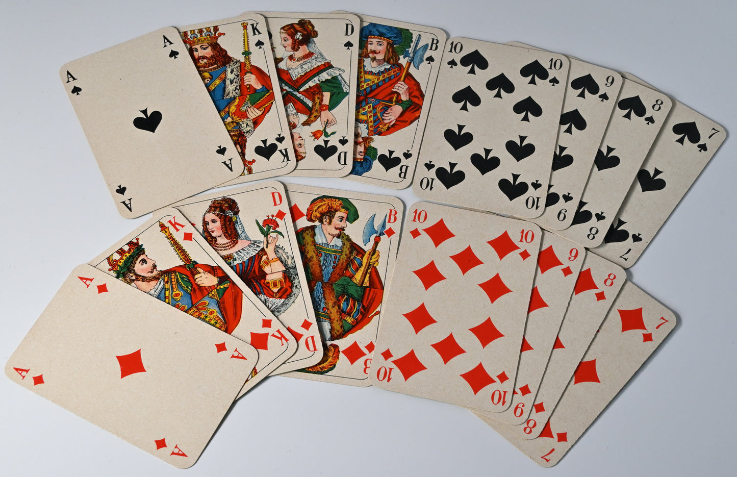 Skat Deck – Altenburger Playing Cards, Skat No. 50, French Suit, One of a Kind – 1940s