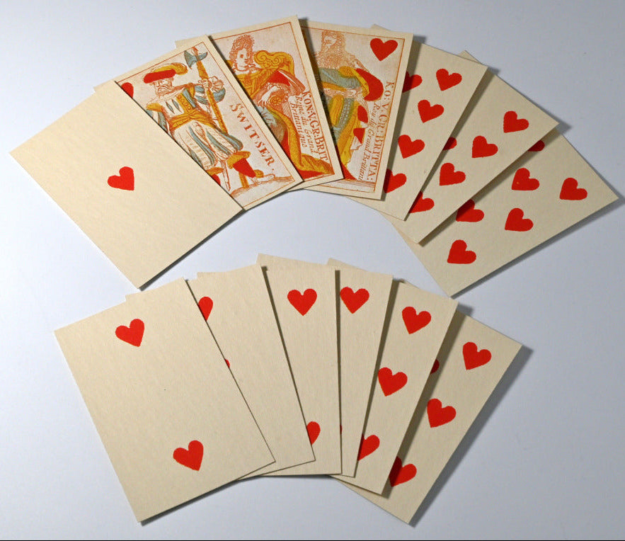 Vintage Playing Cards, French Suited Deck, Card Box, Facsimile Edition, Rummy, Bridge, Canasta, Whist, Poker, One of a Kind, 1970s
