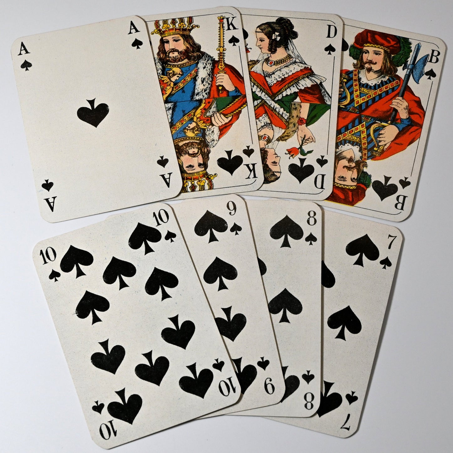 Vintage Skat Playing Cards, Altenburg Luxury Deck, Gold Edges, French Suits, Original Box, Single Item, 1940s
