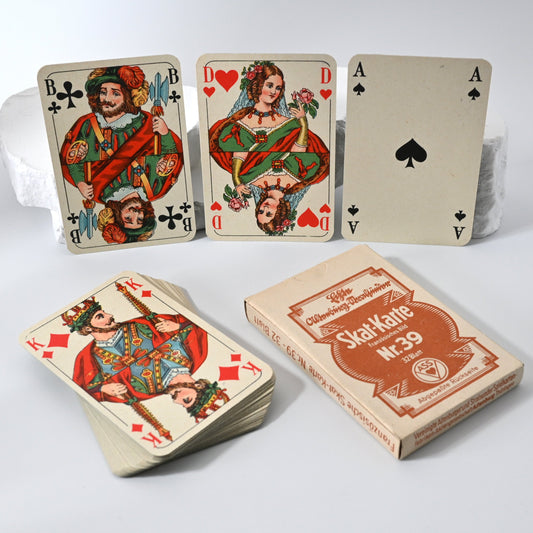 Skatspiel, Skat Karte Nr. 39, Altenburger Spielkarten, französisches Blatt, Einzelstück, 1940er Jahre