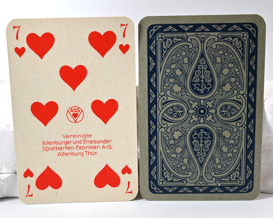Skatspiel, Skat Karte Nr. 39, Altenburger Spielkarten, französisches Blatt, Einzelstück, 1940er Jahre