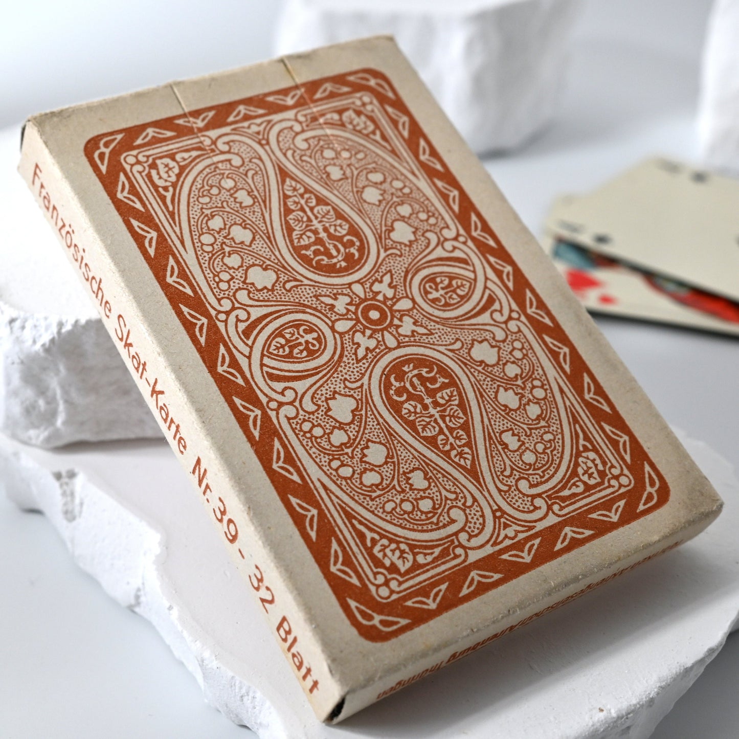 Skat game, Skat Card No. 39, Altenburg playing cards, French-suited deck, unique piece, 1940s.