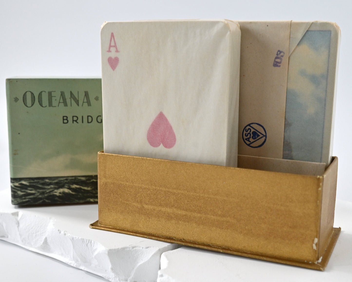 Vintage Playing Card Set – Altenburg Playing Cards, French Suits for Rummy, Bridge, Canasta, Whist, Poker, Double Deck – 1940s
