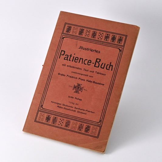Patience Buch – Spielregeln und Anleitungen für Patiencen, illustrierter Ratgeber, Einzelstück, 1910er Jahre