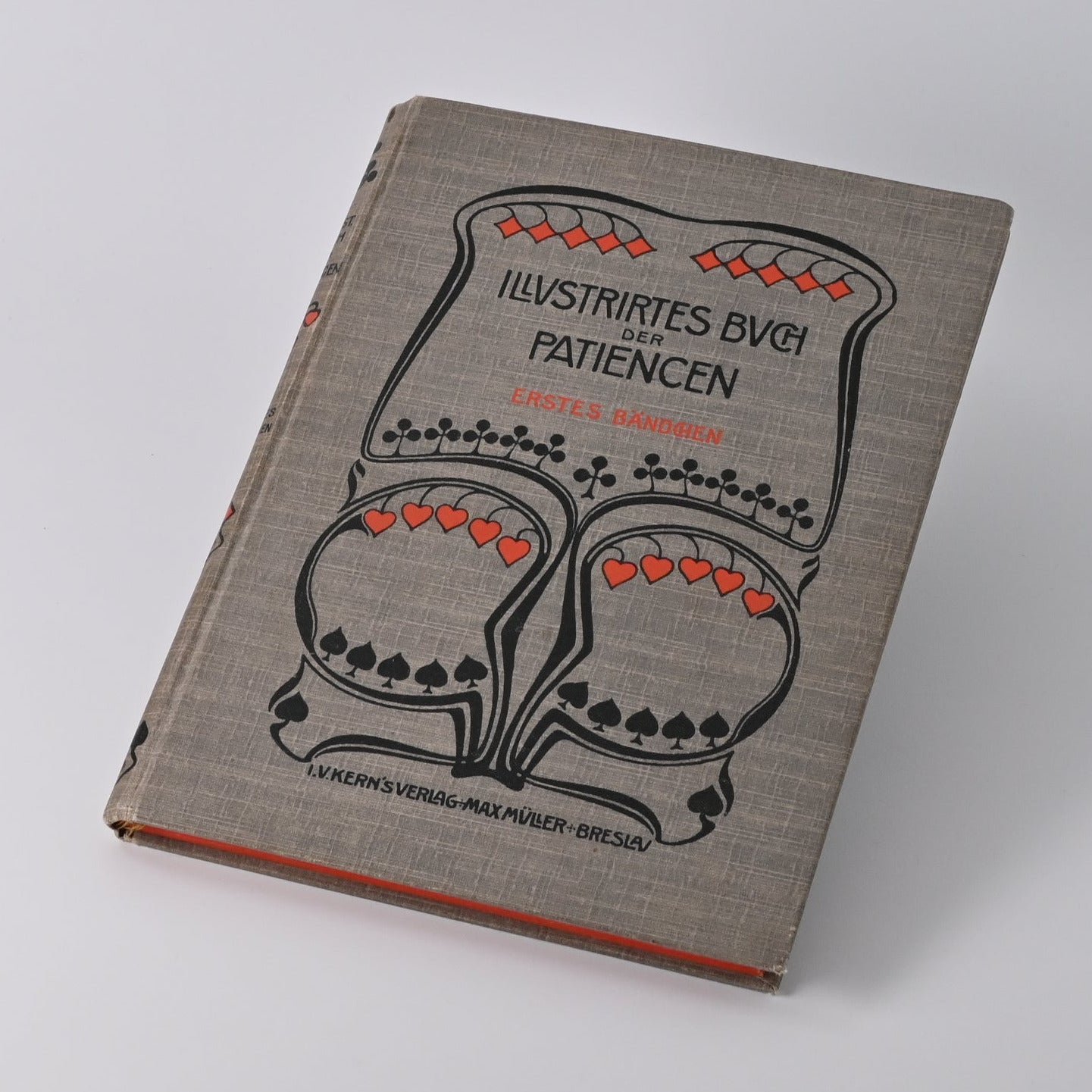 Patience Buch, Spielregeln und Anleitungen für Patiencen, illustrierter Ratgeber, Einzelstück, 1920er Jahre