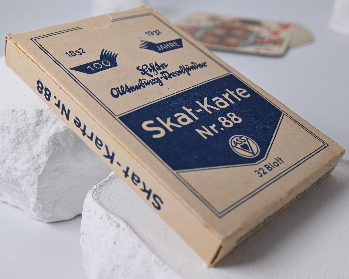Skatspiel, Skat Karte Nr. 88, Altenburger Spielkarten, französisches Blatt, Einzelstück,  1940er Jahre