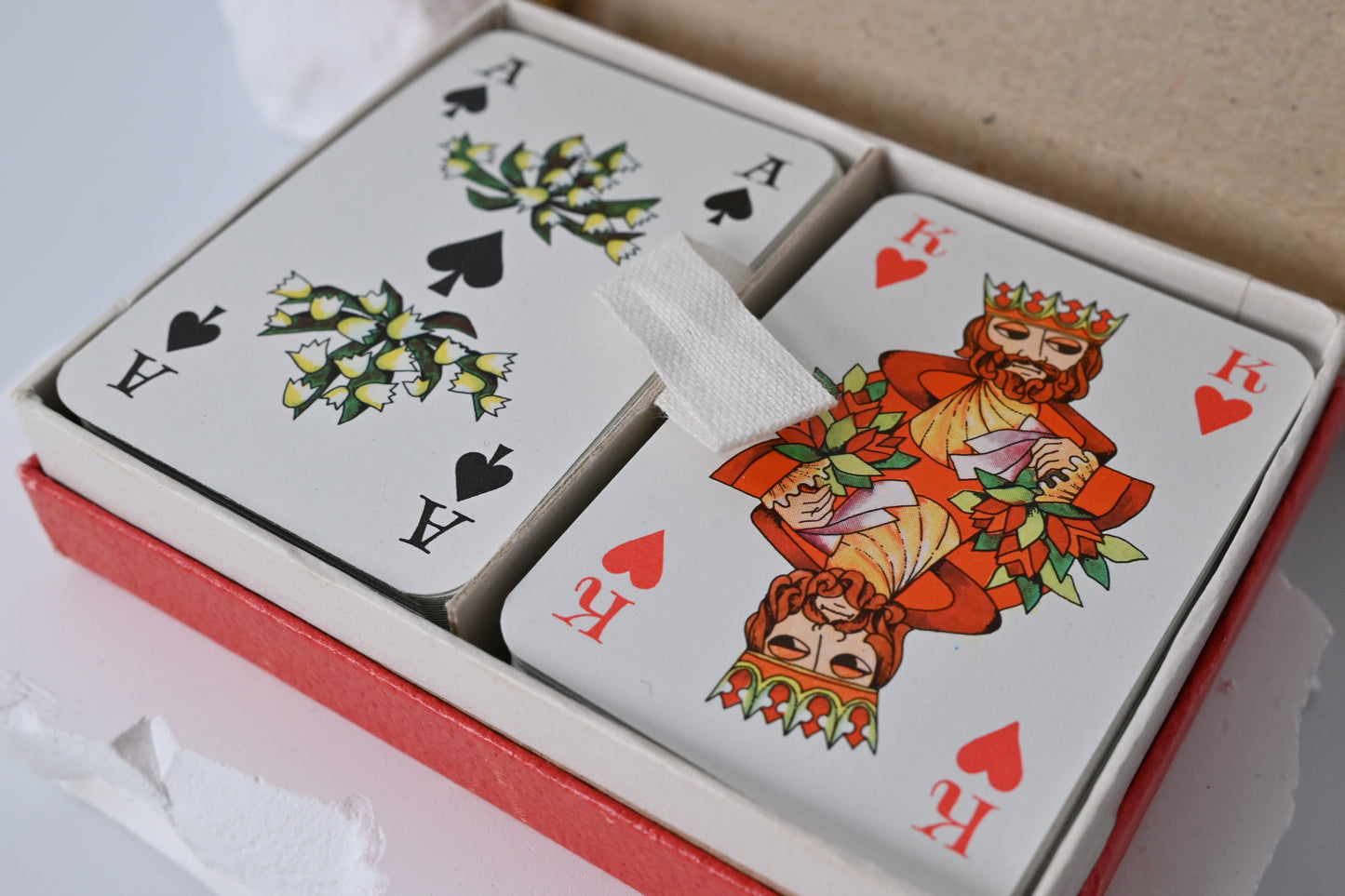 Patience Kartenspiel, Altenburger Spielkarten DDR, französisches Blatt, Einzelstück, 1960er Jahre