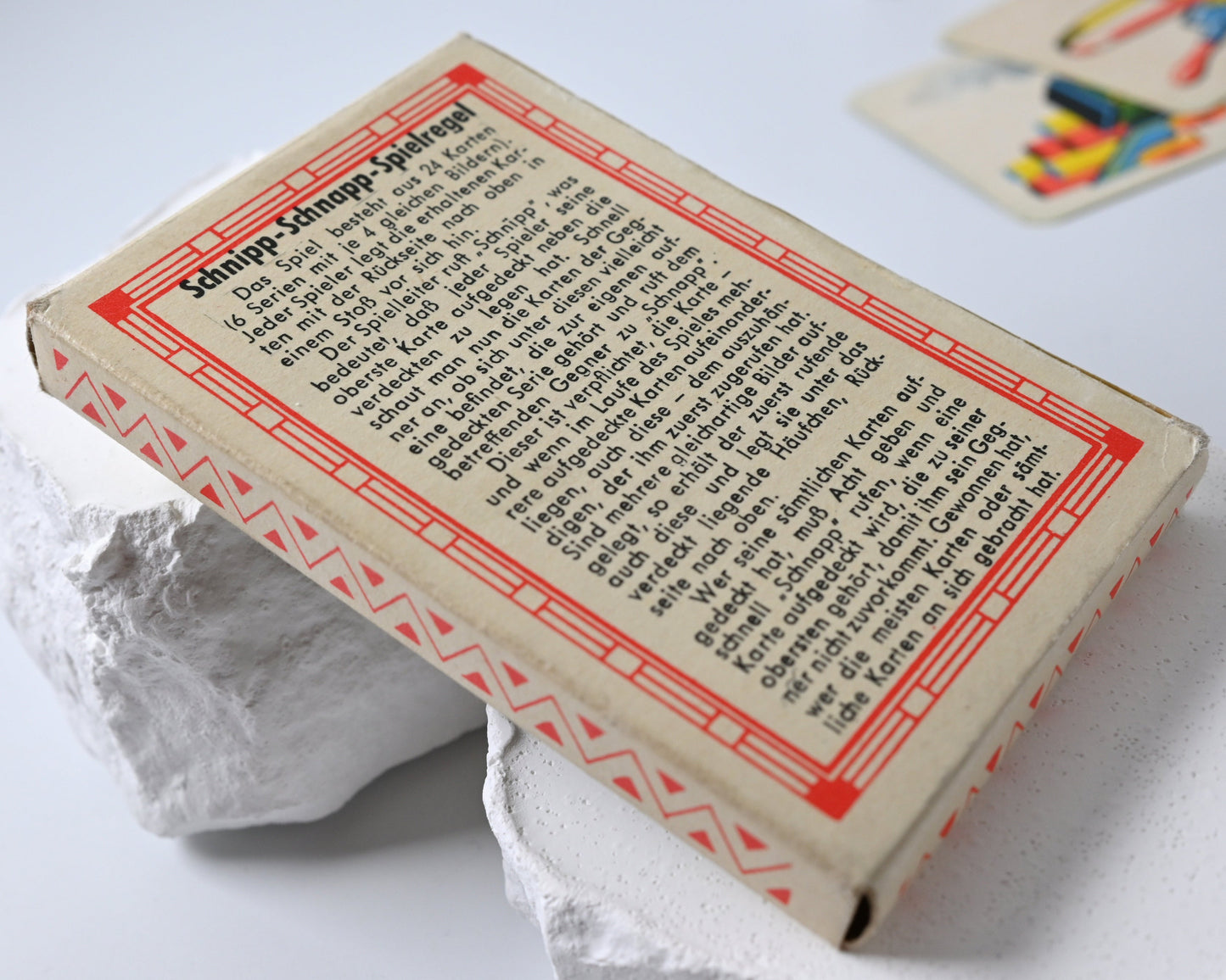 Quartet Card Game, Schnipp Schnapp  – Vintage Children’s Card Game, Antique Toy, Complete Set – 1940s