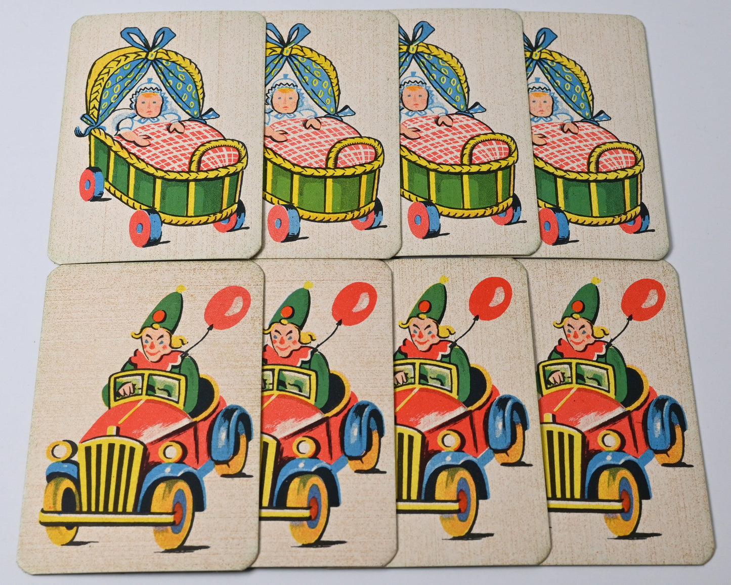 Quartet Card Game, Schnipp Schnapp  – Vintage Children’s Card Game, Antique Toy, Complete Set – 1940s