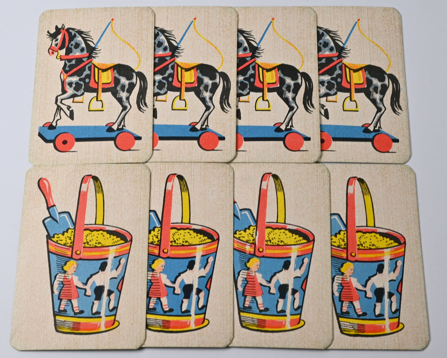Quartet Card Game, Schnipp Schnapp  – Vintage Children’s Card Game, Antique Toy, Complete Set – 1940s