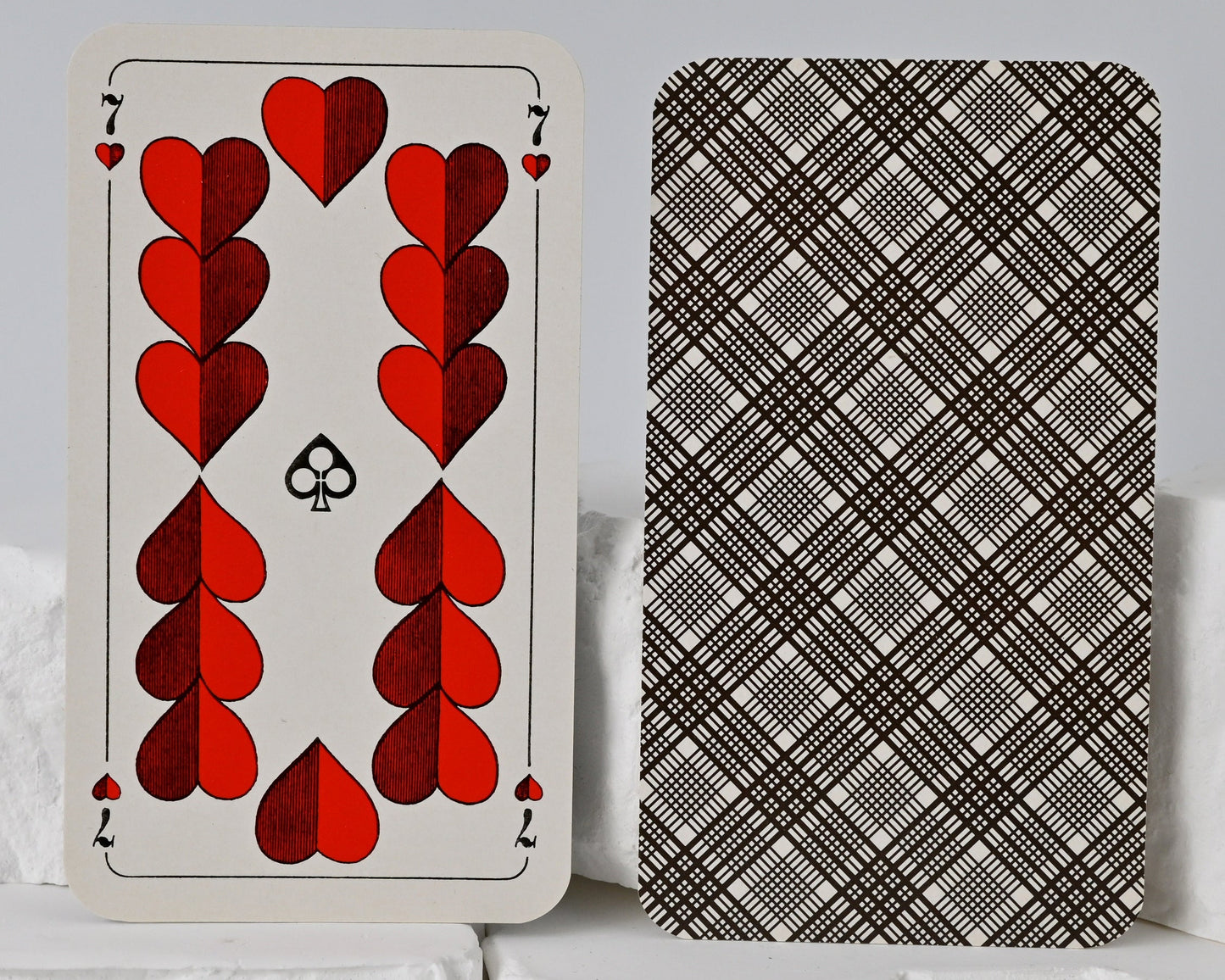 Tarock Kartenspiel, Altenburger Spielkarten, bayerisches Doppelbild, deutsches Blatt, für Tarock und Schafkopf, Einzelstück, 1950er Jahre