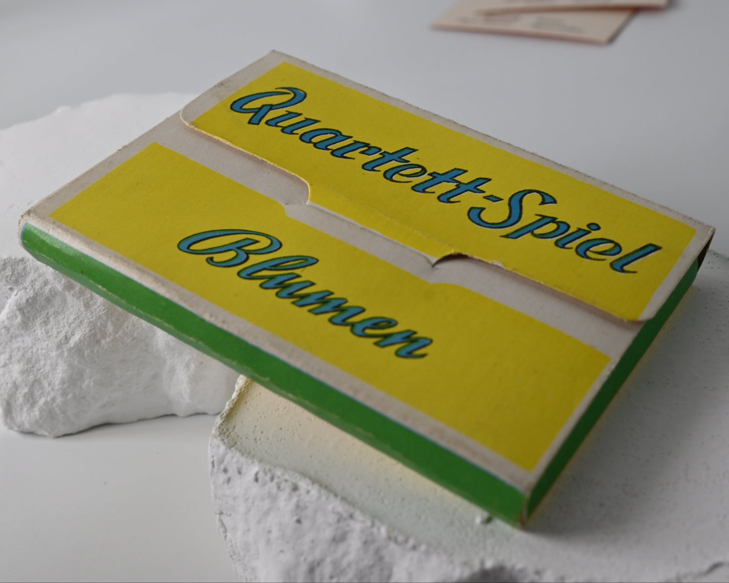 Blumenquartett – Schwager & Steinlein, Vintage Quartettspiel, vollständig, Originalschachtel, Einzelstück – 1950er Jahre