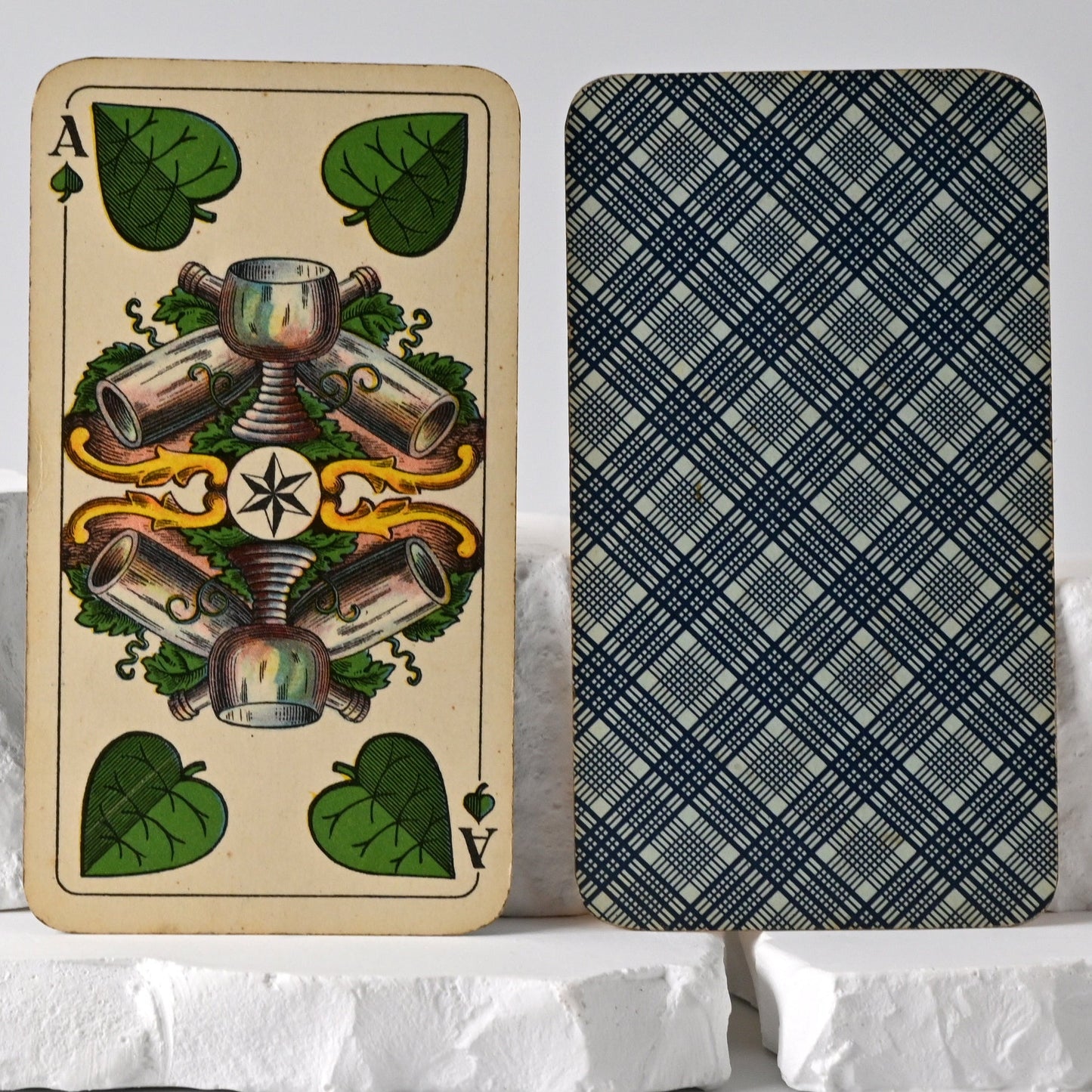 Schnapskarten – Schnapsen, 66, Mariage, Altenburger Spielkarten, Württembergisches Doppelbild, Deutsches Blatt, 20 Blatt, Einzelstück – 1920er Jahre