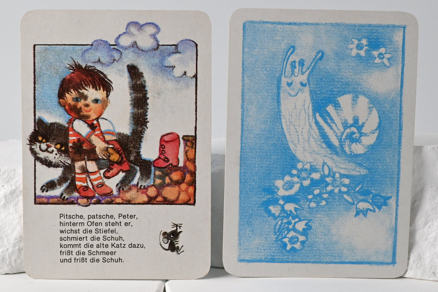 Quartettspiel – Kinderreime, Altenburger Spielkarten DDR, Einzelstück – 1980er Jahre