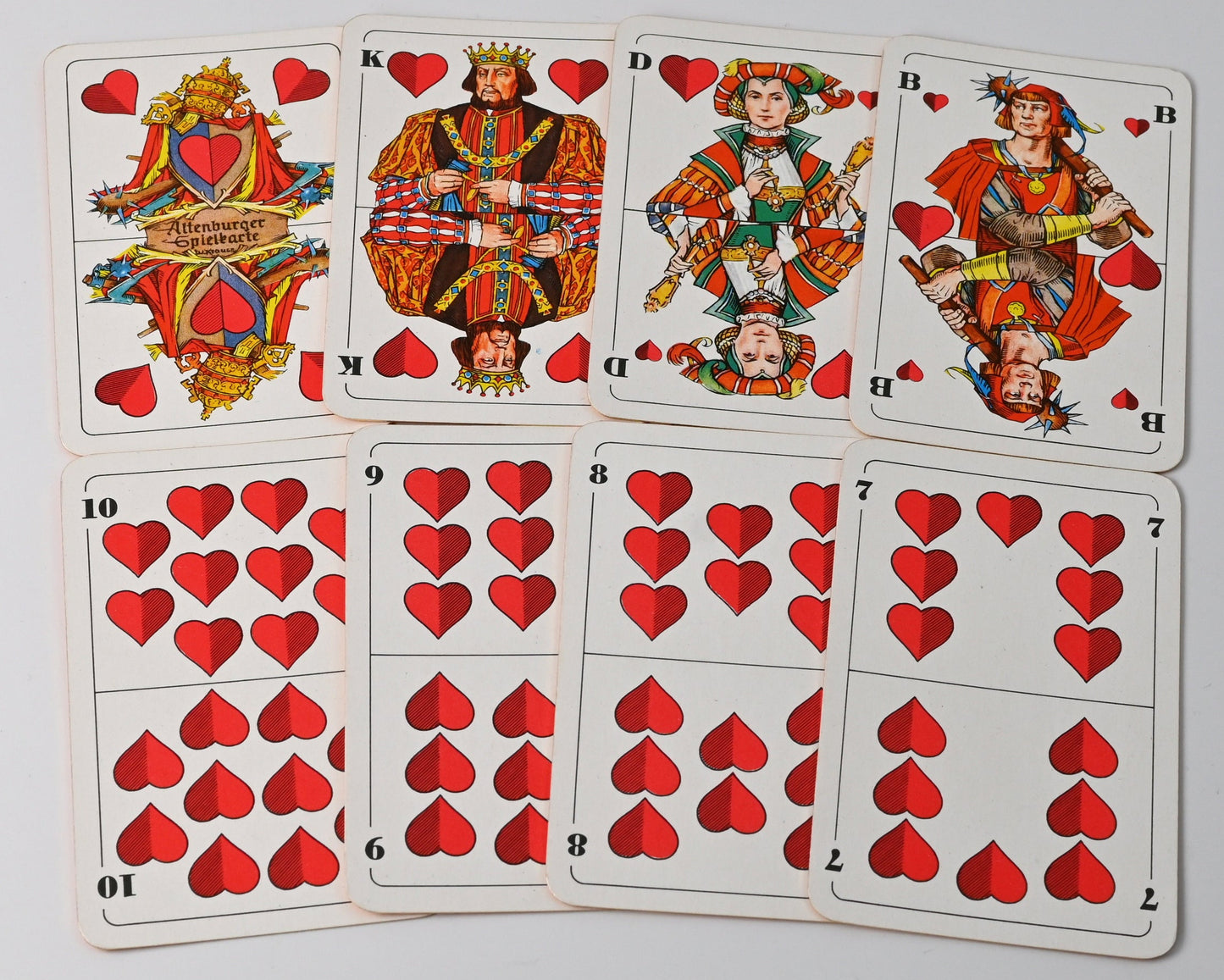 Skat Deck DDR – Altenburger Playing Cards, German Suited, Gilt Edges, Leather Case, One of a Kind – 1970s