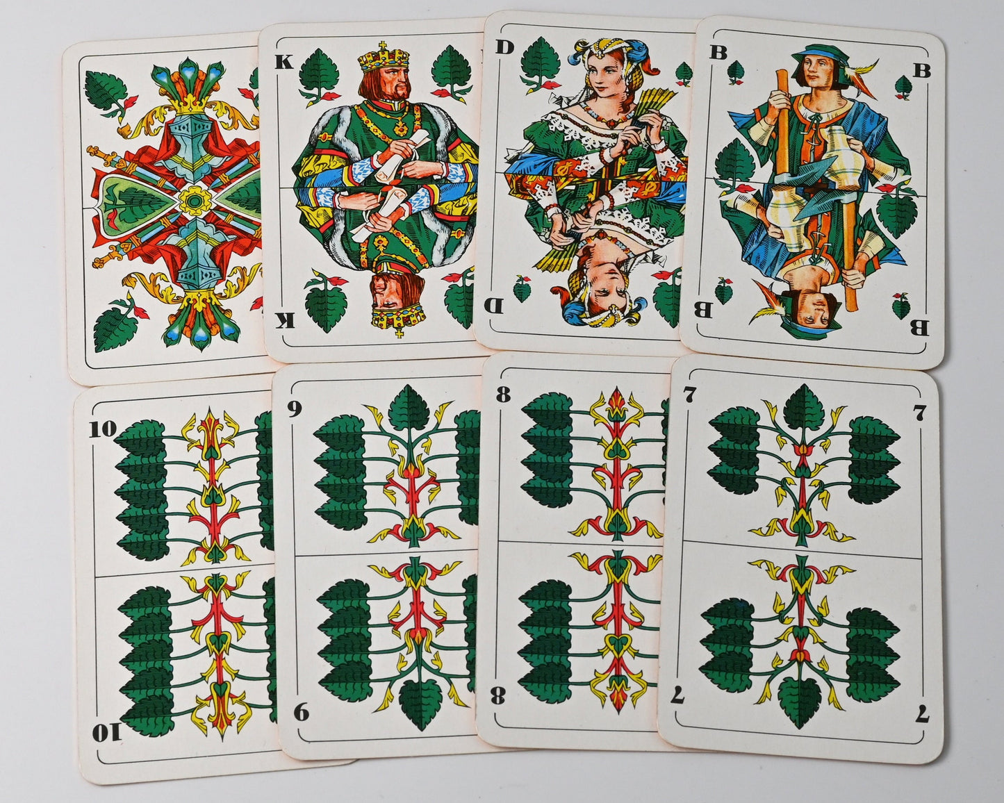 Skat Deck DDR – Altenburger Playing Cards, German Suited, Gilt Edges, Leather Case, One of a Kind – 1970s