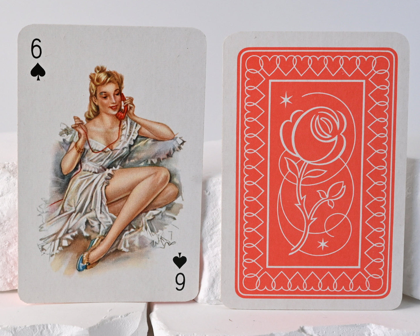 Pin-Up Playing Cards, Altenburger Vintage Deck, Sweetheart Design by Walter Krauss, Poker, Bridge, Canasta, 1970s
