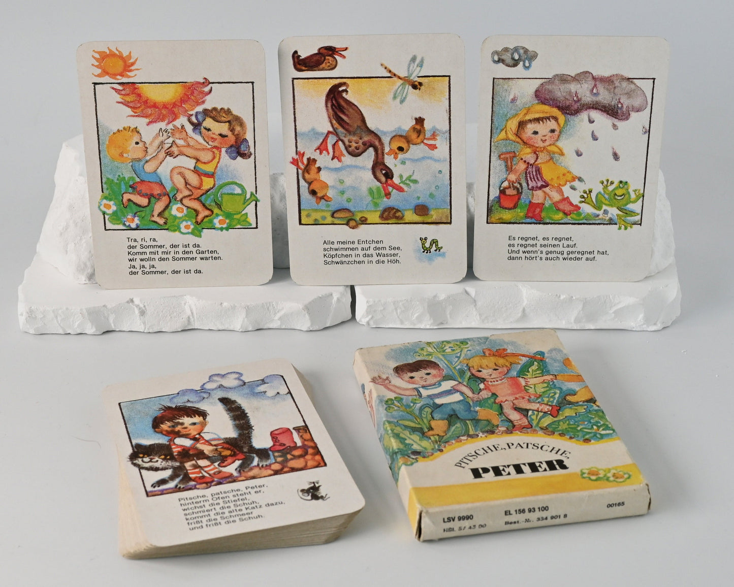 Quartettspiel – Kinderreime, Altenburger Spielkarten DDR, Einzelstück – 1980er Jahre