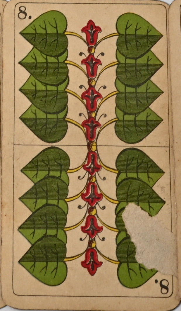 Skatspiel, Altenburger Spielkarten, bayerisches Doppelbild, AEG Reklame, deutsches Blatt, Einzelstück, 1930er Jahre