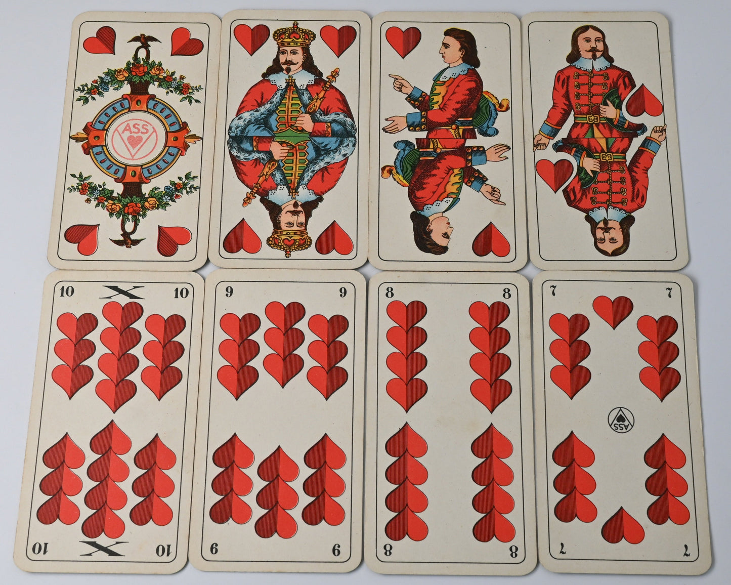 Skat Deck – Altenburger Playing Cards, Skat No. 30, Schwerter Pattern, Saxon Double Figure, German-suited Deck, One of a Kind – 1940s