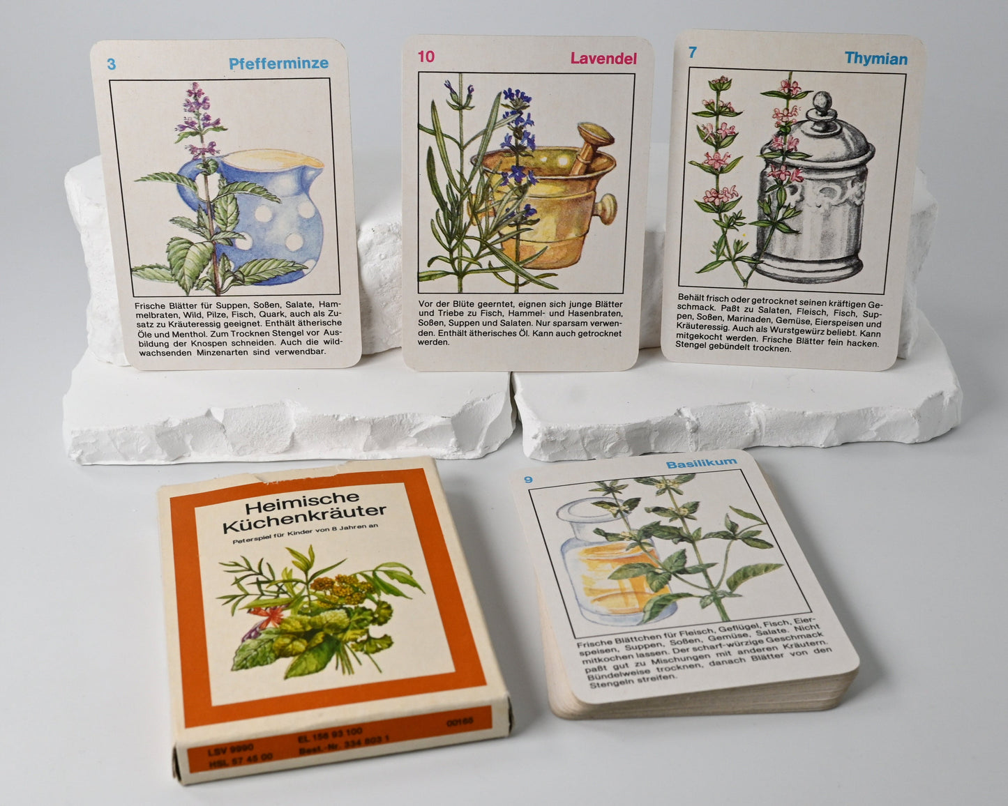 Quartettspiel – Heimische Küchenkräuter, Altenburger Spielkarten DDR, Einzelstück – 1980er Jahre