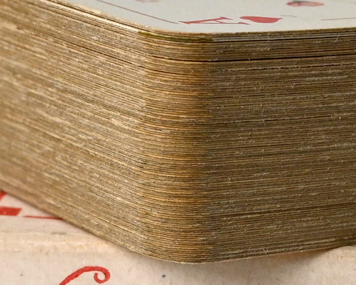 Salon Patience Nr 170, Vereinigte Stralsunder Spielkarten Fabriken, mit Goldecken, Reichsstempel Nr 4, Einzelstück, 1920er Jahre