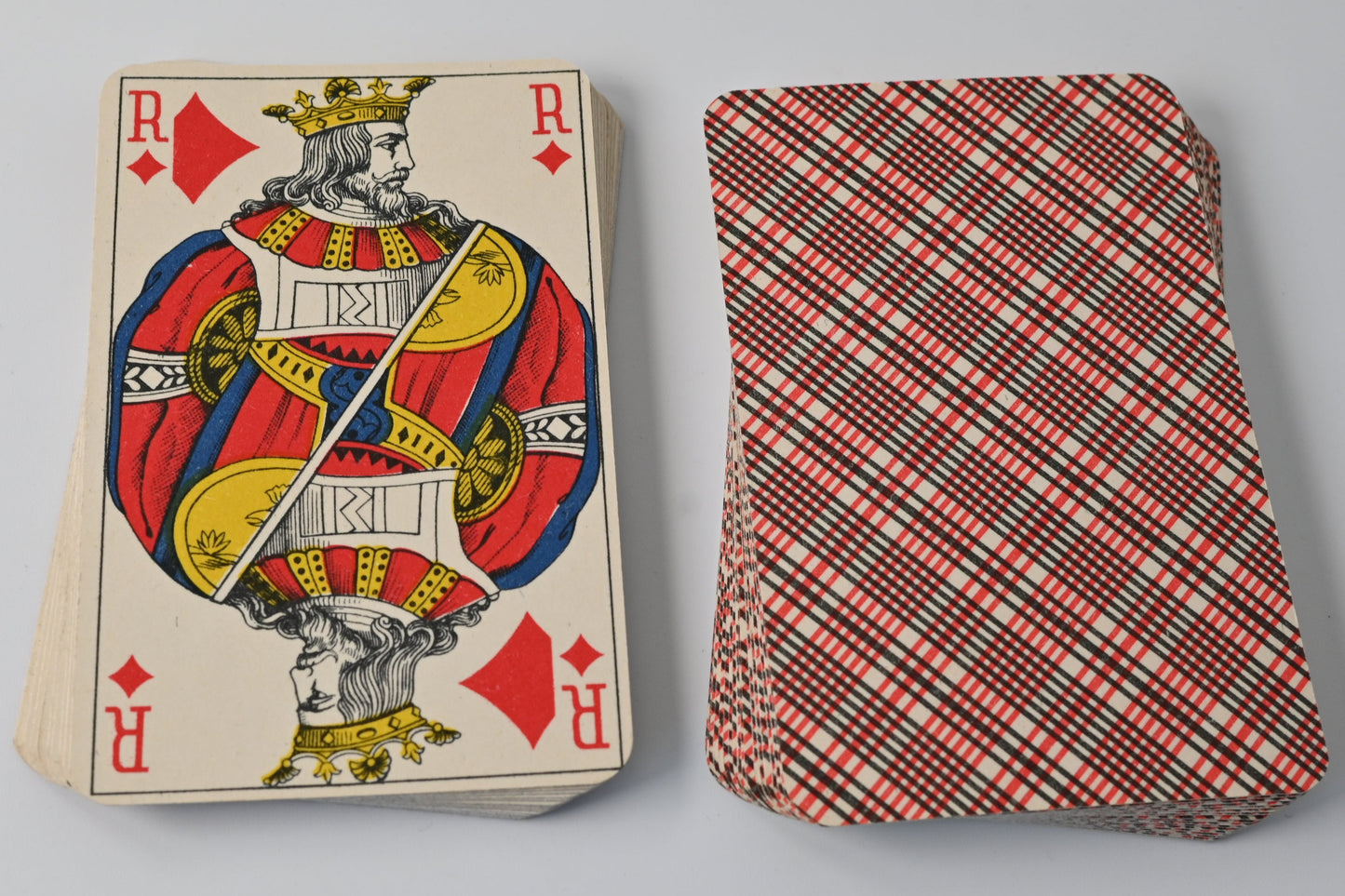 Piquet Kartenspiel, Altenburger Spielkarten, Feinste Piquet Nr 12, französisches Blatt, Einzelstück, 1930er Jahre