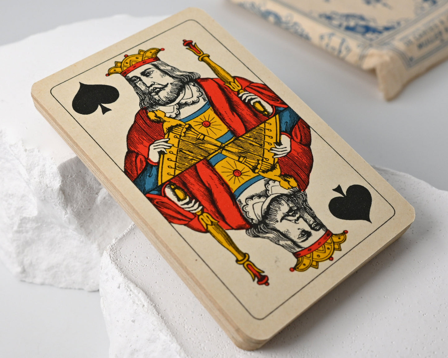 Piquet-Kartenspiel – J. Müller & Cie Schaffhausen, Cartes Fines, Schweizer Spielkarten, Einzelstück – 1920er Jahre