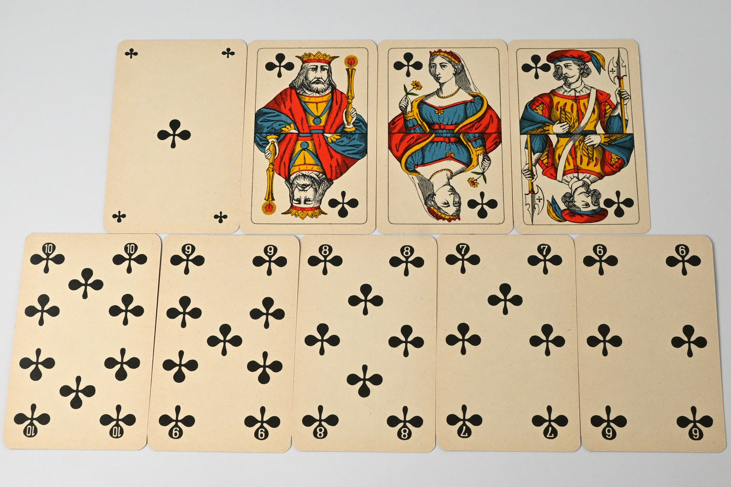 Piquet-Kartenspiel – J. Müller & Cie Schaffhausen, Cartes Fines, Schweizer Spielkarten, Einzelstück – 1920er Jahre