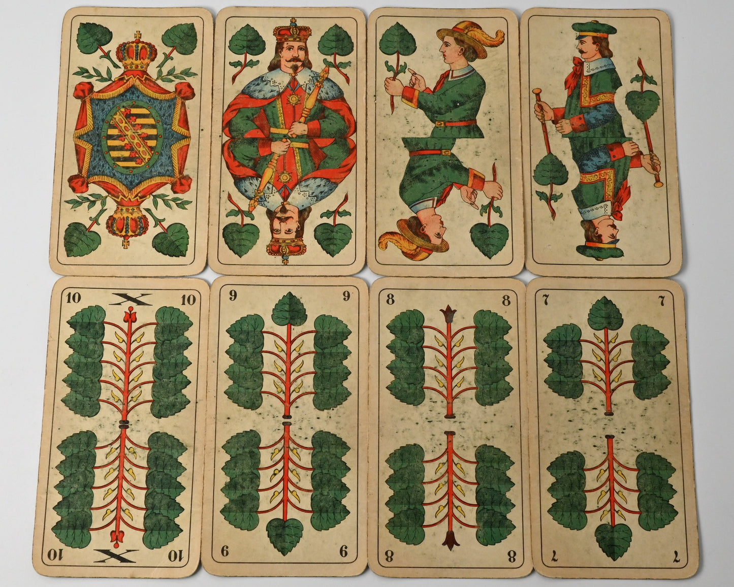 Skat Deck – Altenburg Playing Cards No. 128, Schwerdter Pattern, German Suited, Single Piece – 1940s