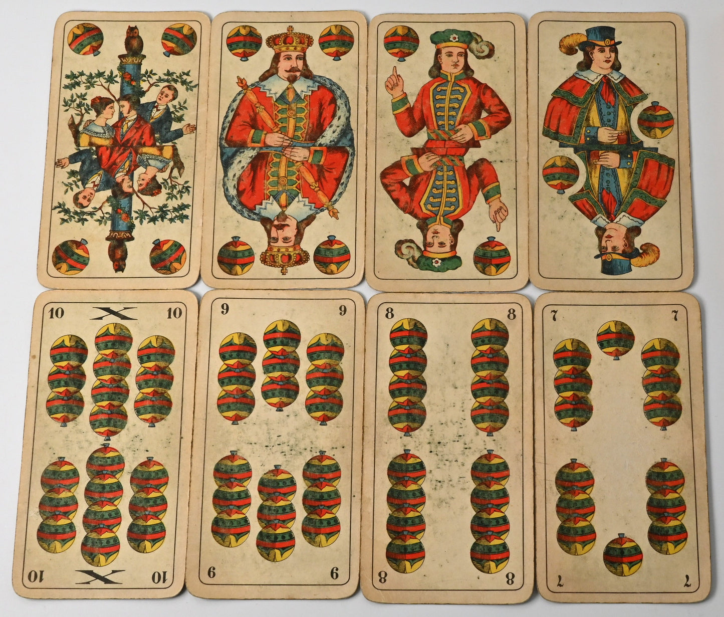 Skat Deck – Altenburg Playing Cards No. 128, Schwerdter Pattern, German Suited, Single Piece – 1940s