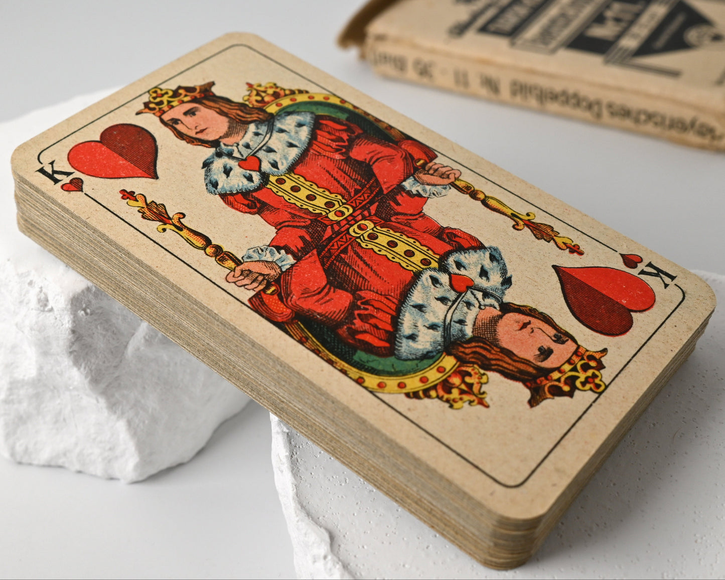 Tarock-Spielkarte Nr. 11 – Altenburger Spielkartenfabrik, bayerisches Doppelbild, Schafkopf/Tarock, Einzelstück – 1940er Jahre