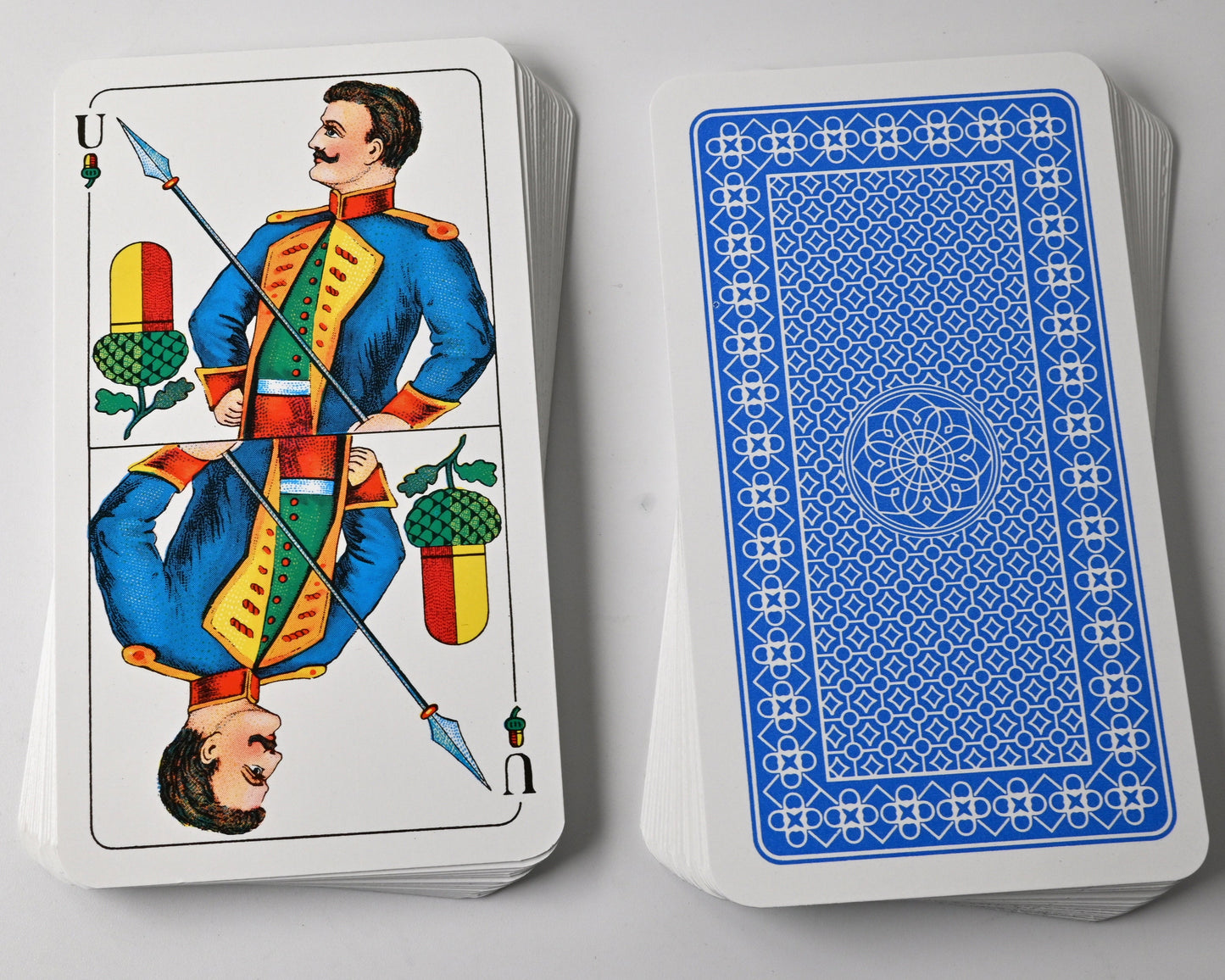 Vintage Skat Playing Cards – Altenburg DDR, Franconian Double Image, German Suited Deck, Single Piece – 1980s