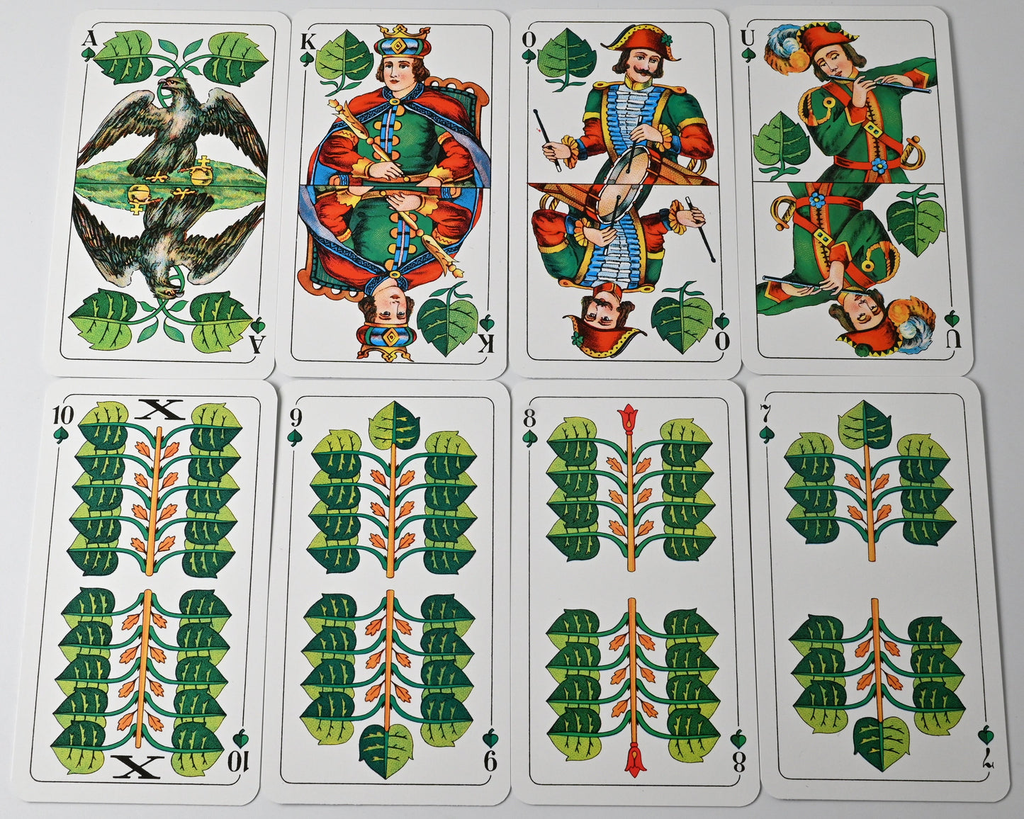 Vintage Skat Playing Cards – Altenburg DDR, Franconian Double Image, German Suited Deck, Single Piece – 1980s