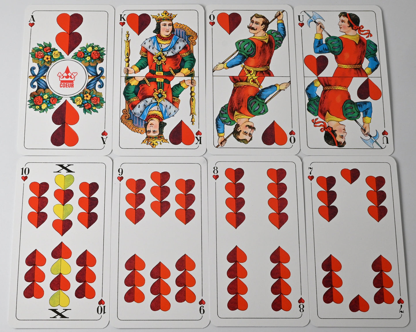 Vintage Skat Playing Cards – Altenburg DDR, Franconian Double Image, German Suited Deck, Single Piece – 1980s