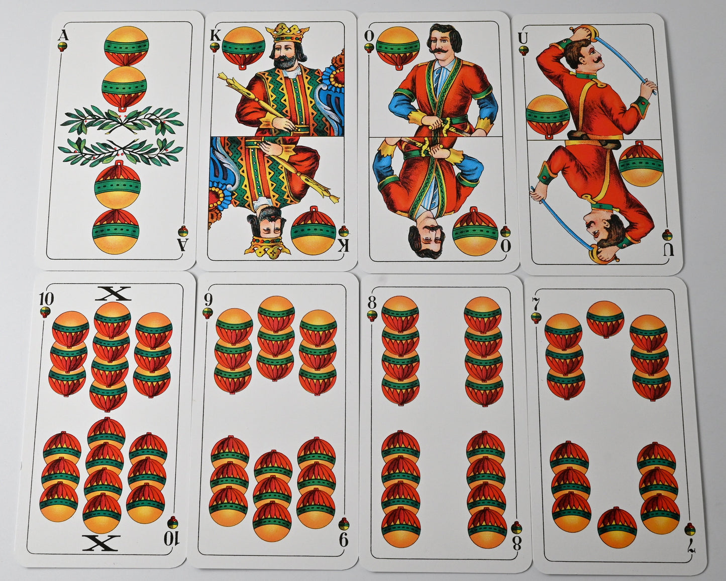 Vintage Skat Playing Cards – Altenburg DDR, Franconian Double Image, German Suited Deck, Single Piece – 1980s