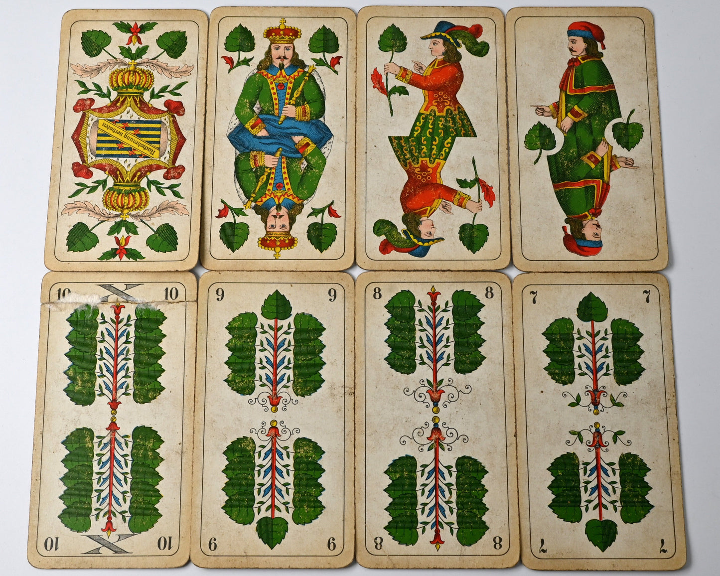 Skatspiel, Altenburger Spielkarten, feinste Doppelbilder Karte, deutsches Blatt, Vitamol Reklame, Einzelstück, 1930er Jahre