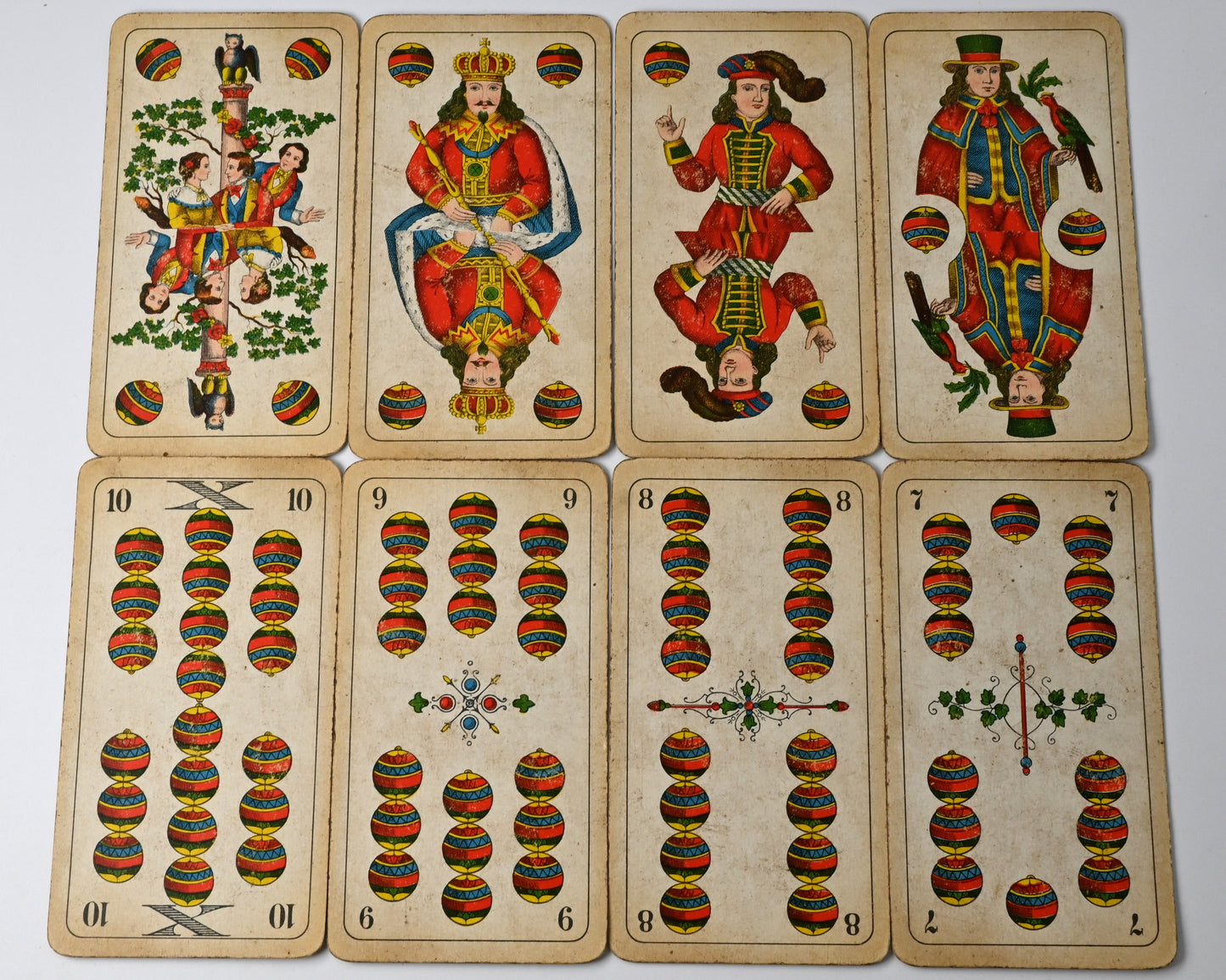Skatspiel, Altenburger Spielkarten, feinste Doppelbilder Karte, deutsches Blatt, Vitamol Reklame, Einzelstück, 1930er Jahre