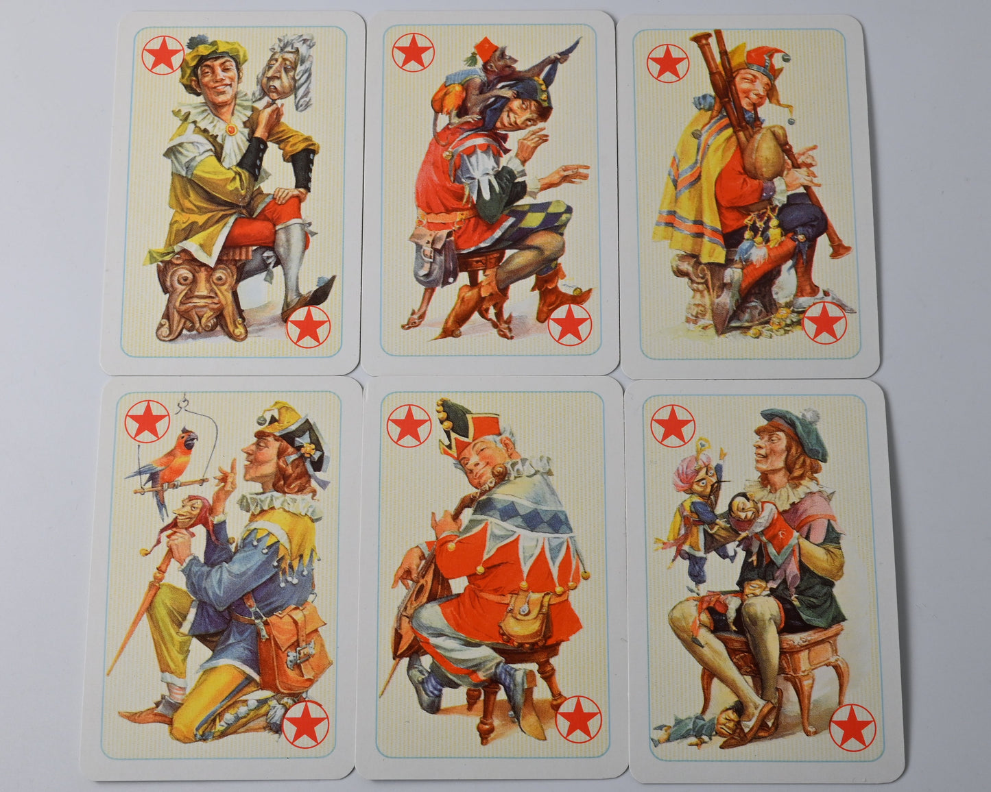Playing Cards in Wooden Box, 2 Decks, Altenburger Playing Cards, Rococo Design, Rummy, Bridge, Poker, Canasta, 1970s